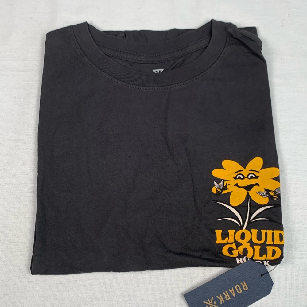 NWT Roark Liquid Gold SS Tee Shirt Men’s Black